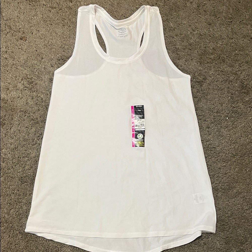 Athletic Works Women's White Tank Top